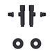 Комплект кранів Thermo Alliance Standart 1/2" З для рушникосушарки кутовий чорний SF395W15B SD00053596 фото 4