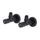 Комплект кранів Thermo Alliance Standart 1/2" З для рушникосушарки кутовий чорний SF395W15B SD00053596 фото 2