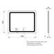 Зеркало Qtap Mideya (DC-F910) 1000х800 с LED-подсветкой Touch, с антизапотеванием, диммером QT2078F910W SD00036736 фото 4