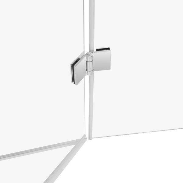 Душевая кабина Qtap Capricorn CRM10128RC6 120x80 см, стекло Clear 6 мм, покрытие CalcLess без поддона SD00045263 фото