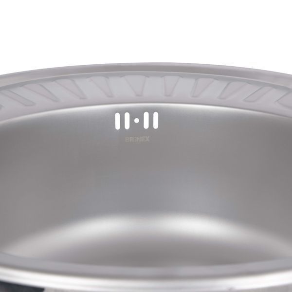 Кухонна мийка Brinex 5745 0,8 мм Satin (BRIN5745SAT08) SD00054088 фото