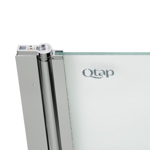 Штора на ванну Qtap Standard CRM407513APL стекло Pear 6 мм, 75х140 см, левая SD00039718 фото