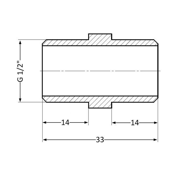 Ніпель Thermo Alliance Standart 1/2" ЗР SD4071515L SD00047813 фото