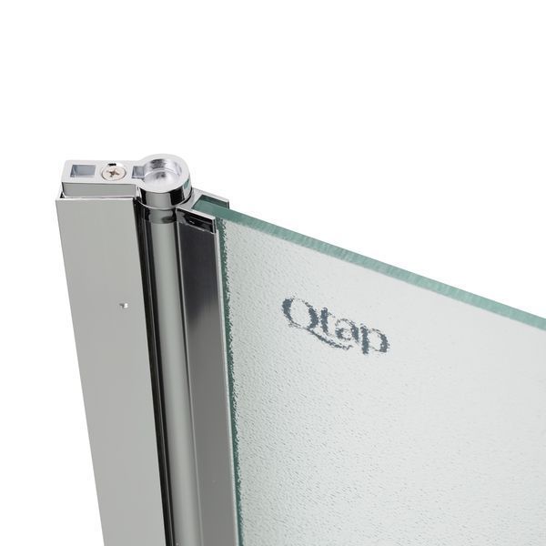 Штора на ванну Qtap Standard CRM407513APL стекло Pear 6 мм, 75х140 см, левая SD00039718 фото