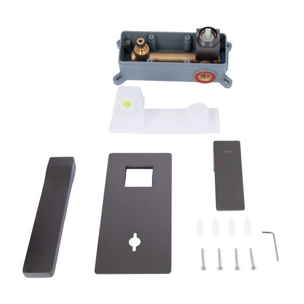 Смеситель для раковины Qtap Gemini скрытого монтажа QTGEM273GMB45695 Gunmetal Black PVD SD00051819 фото