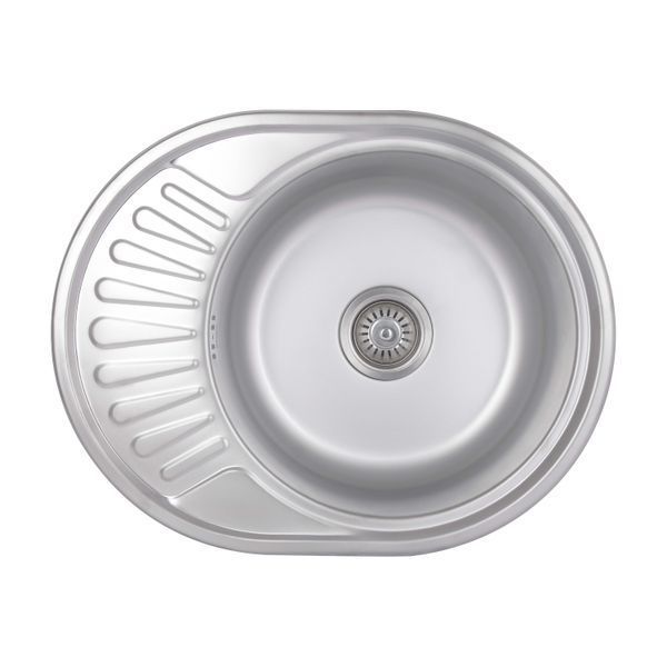 Кухонна мийка Brinex 5745 0,8 мм Satin (BRIN5745SAT08) SD00054088 фото