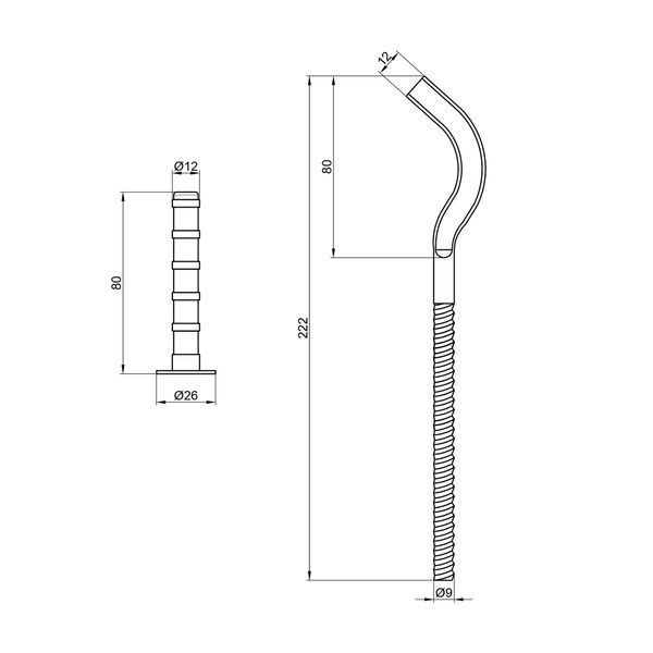 Крепеж Thermo Alliance Standart на чугунный радиатор 10х230 мм SD113230 SD00005821 фото