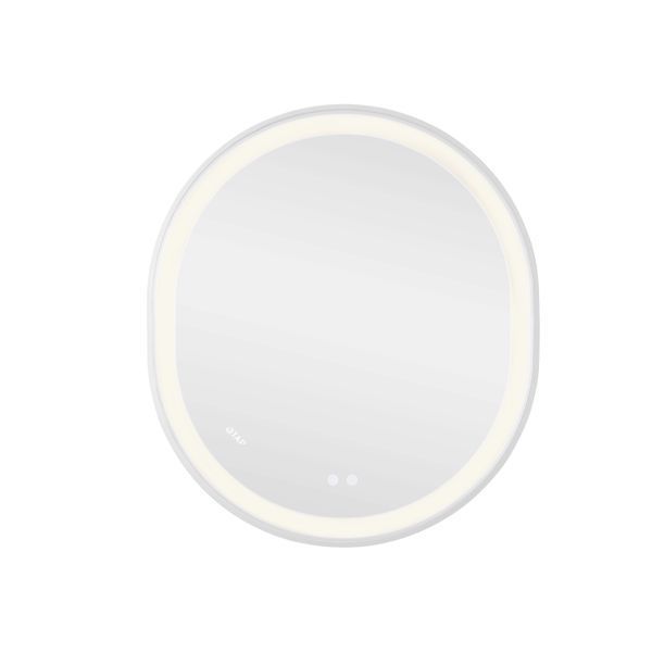 Зеркало Qtap Gemini 800х700 с LED-подсветкой Touch, с антизапотеванием, с диммером, рег. темп. цвета (3000-6500K) Reverse QT2578R8071W SD00052318 фото