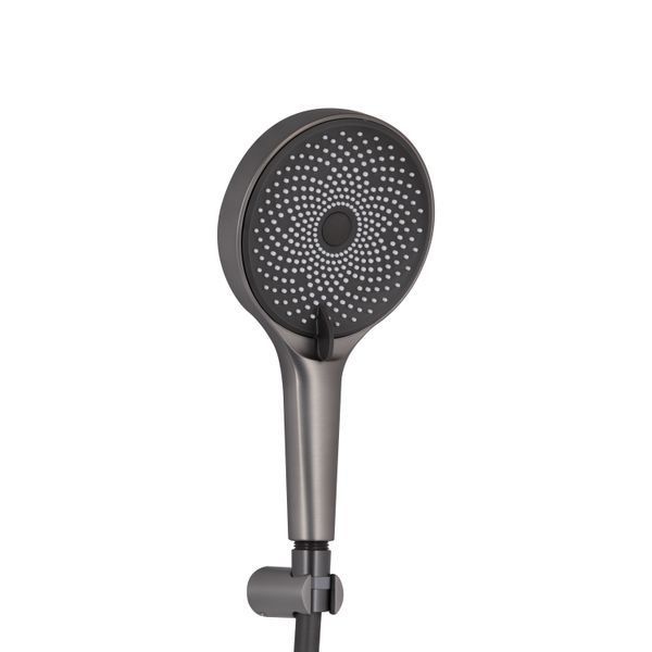 Смеситель для ванны Qtap Slavonice (c душевым гарнитуром) QTSLV259GMB48035 Gunmetal Black PVD SD00054159 фото