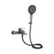 Смеситель для ванны Qtap Slavonice (c душевым гарнитуром) QTSLV259GMB48035 Gunmetal Black PVD SD00054159 фото 1
