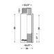 Подовжувач хромований Thermo Alliance Forte 1/2"ВЗ, L=20 мм TAF1301520 SD00054178 фото 1