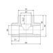 Трійник PPR Blue Ocean 40х25х40 редукційний SD00009213 фото 1