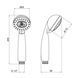 Лійка для ручного душу Лейки Lidz Niagara 18 75 мм округла LDNIA18CRM34802 Chrome SD00040906 фото 3