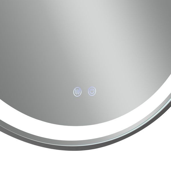 Зеркало Qtap Gemini 800х700 с LED-подсветкой Touch, с антизапотеванием, с диммером, рег. темп. цвета (3000-6500K) Reverse QT2578R8072B SD00052319 фото