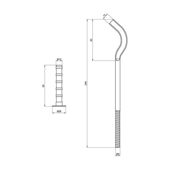 Крепеж Thermo Alliance Standart на чугунный радиатор 10х250 мм SD113250 SD00005824 фото