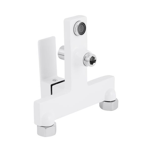 Смеситель для ванны Qtap Gemini (c душевым гарнитуром) QTGEM259CRW45683 Chrome/White SD00051807 фото