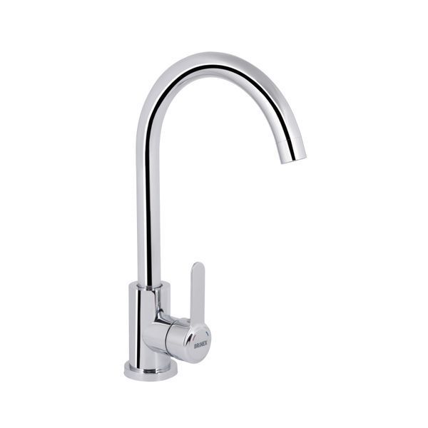 Смеситель для кухни U-образный Brinex Pure 015F U-образный Chrome BRIPUR015FCRM SD00053180 фото