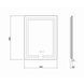 Дзеркало Qtap Mideya (DC-F936) 500х800 з LED-підсвічуванням Touch, з антизапотіванням, димером QT2078F936W SD00036739 фото 4