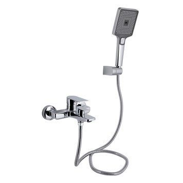 Змішувач для ванни Qtap Aries (з душовим гарнітуром) QTARI259CRM45559 Chrome SD00051683 фото