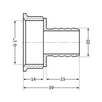 Штуцер Thermo Alliance Standart 20х1" ВР SD4262520 SD00047912 фото