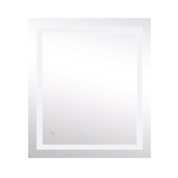 Зеркало Lidz Kubis 700х800 с LED-подсветкой Touch, с антизапотеванием, с диммером, рег. яркости LD78LF9048070 SD00052333 фото