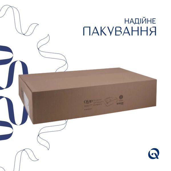 Комплект Qtap Cardinal: Раковина накладна 500&times;380&times;140 мм, White, овальна + Донний клапан Pop-up PU02 SD00054588 фото