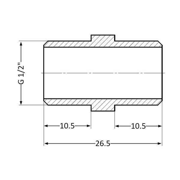 Ниппель Thermo Alliance Standart 1/2" НР SD4071515 SD00047812 фото