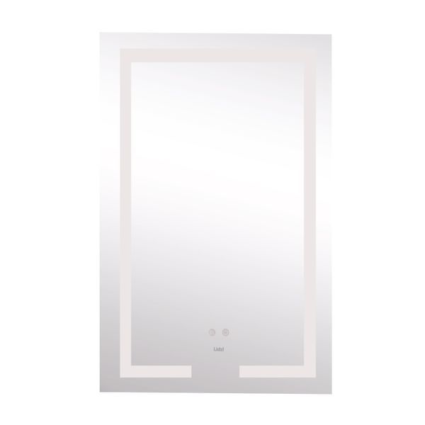 Дзеркало Lidz Kubis 500х800 з LED-підсвічуванням Touch, з антизапотіванням, з димером, рег. яскравості LD78LF9365080 SD00052334 фото