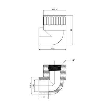 Кутик PPR Thermo Alliance 20х1/2" ВР SD00029416 фото