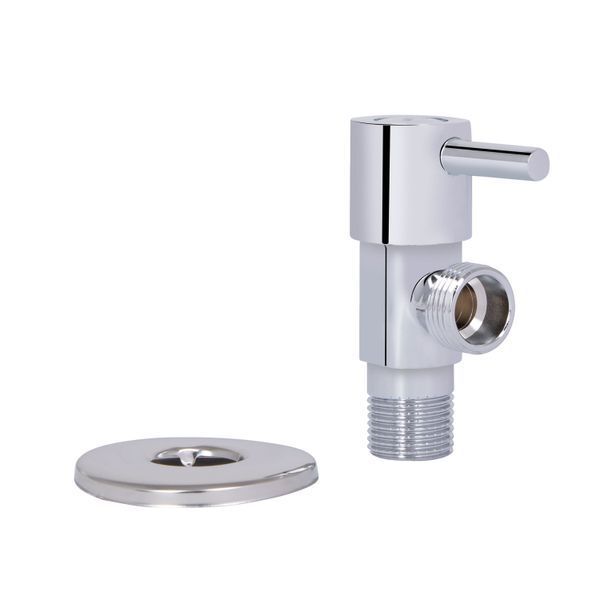 Кран кутовий Thermo Alliance Standart (ручка паличка) з керам.буксою 1/2"З х 1/2"З SF343W1515 SD00053527 фото