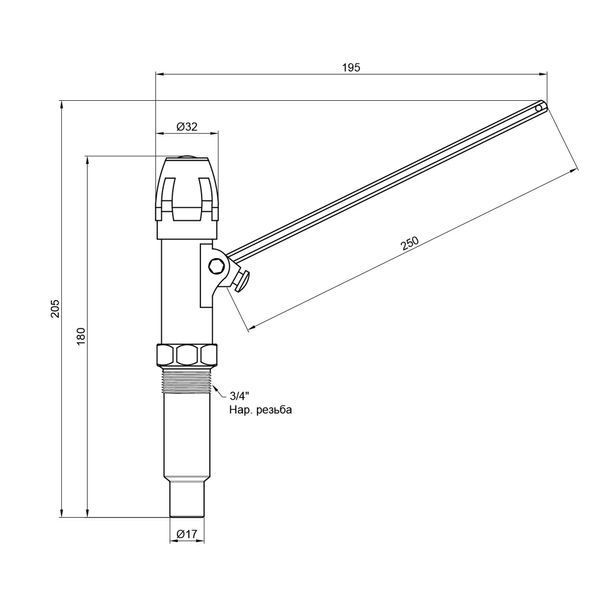 Регулятор тяги Icma 3/4" для твердотопливных котлов №147 SD00008034 фото