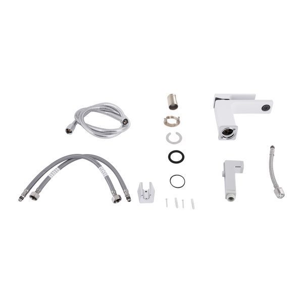 Смеситель для раковины Qtap Gemini (с гигиеническим душем) QTGEM272CRW45691 Chrome/White SD00051815 фото