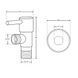 Кран кутовий Thermo Alliance Standart (ручка паличка) з керам.буксою 1/2"З х 1/2"З SF343W1515 SD00053527 фото 8