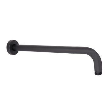 Кронштейн для верхнього душу Qtap Trubice 370 мм округлий QTTRU120BLM45927 Black Matt SD00052051 фото