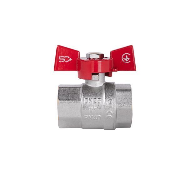 Кран шаровой Thermo Alliance Standart 1" ВР для воды (бабочка) SD602NW25PN40 SD00021325 фото