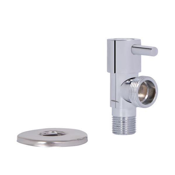 Кран кутовий Thermo Alliance Standart (ручка паличка) з керам.буксою 1/2"Н х 3/4"Н SF343W1520 SD00053530 фото