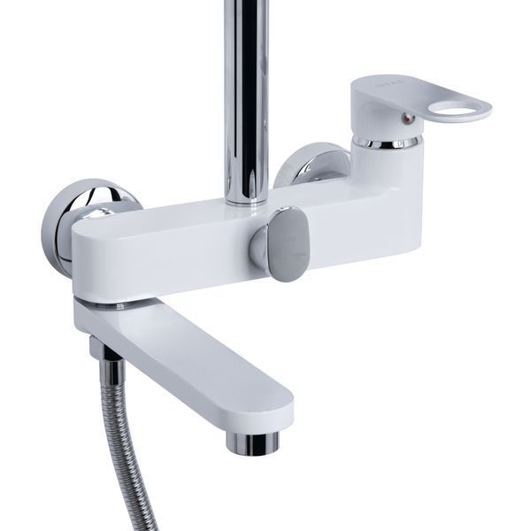 Душова система універсальна Qtap Jay на три споживача (з виливом) QTJAY111CRW45555 Chrome/White SD00051679 фото
