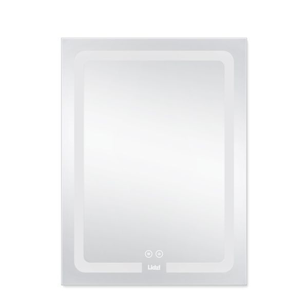 Зеркало Lidz Kubis 600х800 с LED-подсветкой Touch, с антизапотеванием, с диммером, рег. яркости LD78LF9376080 SD00052336 фото
