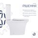 Унітаз-компакт Qtap Kalao безобідковий з сідінням Soft-close QT08221213AW SD00046562 фото 1