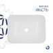 Комплект Qtap Scorpio: Раковина врезная прямоугольная 510х390х145 мм White + Донный клапан PU02 SD00053414 фото 4
