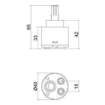 Картридж для змішувача Lidz Repair 40 (k40) LDREP4025840 SD00031937 фото