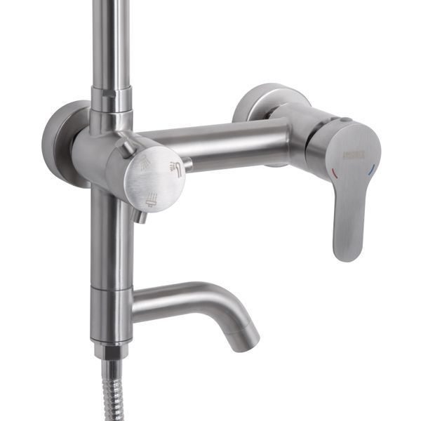 Душевая система универсальная Brinex Pure 1030 на 3 потребителя Nickel BRIPUR1030NKL SD00053186 фото