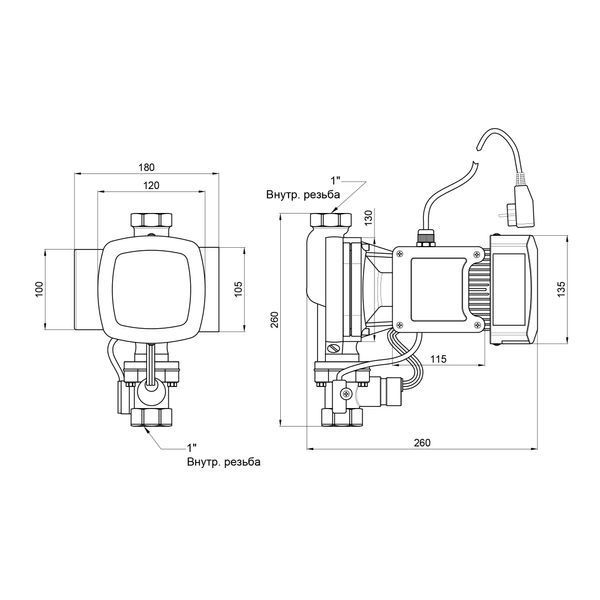 Насос для повышения давления Thermo Alliance SCPMN-600N 0,6 кВт SD00046704 фото
