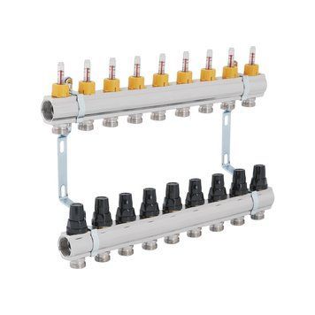 Колектор з витратомірами Thermo Alliance Forte 1" 9 виходів SF001W9 SD00039948 фото