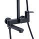 Душова система універсальна Qtap Jay на три споживача (з виливом) QTJAY111BLM45549 Black Matt SD00051673 фото 3