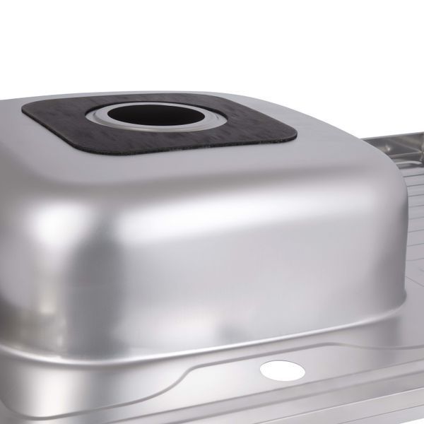 Кухонная мойка Brinex 6080-L 0,6 мм Satin (BRIN6080LSAT06) SD00054108 фото