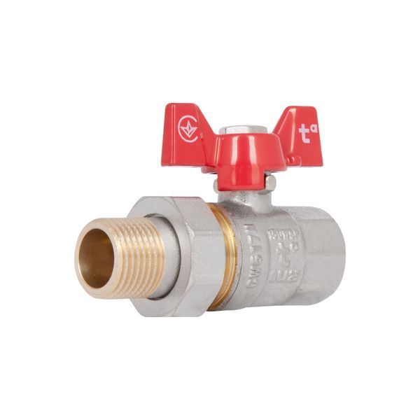 Кран кульовий "Американка" Thermo Alliance Standart 1/2" ВЗ прямий SD220NW15PN40 SD00021421 фото