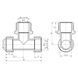 Тройник обтискний Thermo Alliance Forte 16х1/2"х16 ЗР SF178W161516 SD00022056 фото 1