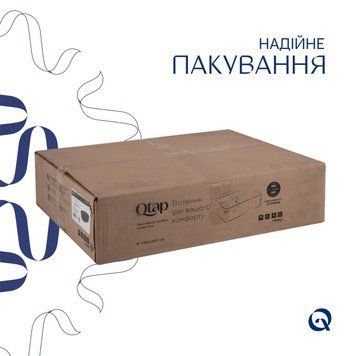 Комплект Qtap Scorpio: Раковина накладна овальна 500x380x120 мм Matt Black + Донний клапан PU03 SD00053436 фото