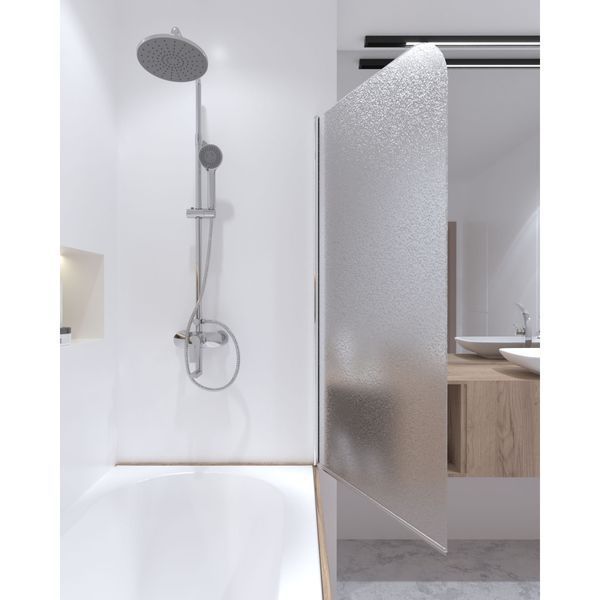 Штора на ванну Qtap Standard CRM407513APR скло Pear 6 мм, 75х140 см, права SD00039719 фото